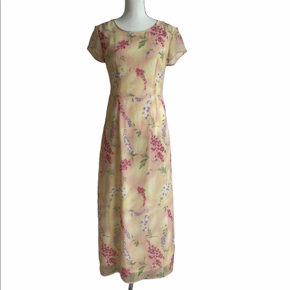 My Michelle Nice Flower Print Midi Dress